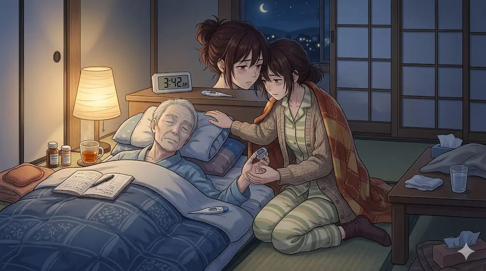 徹夜の介護