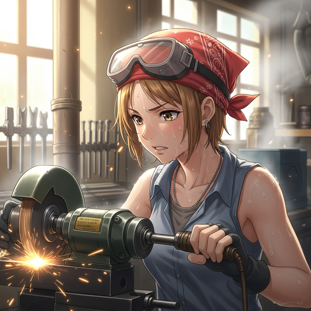 仕事をする若い女性