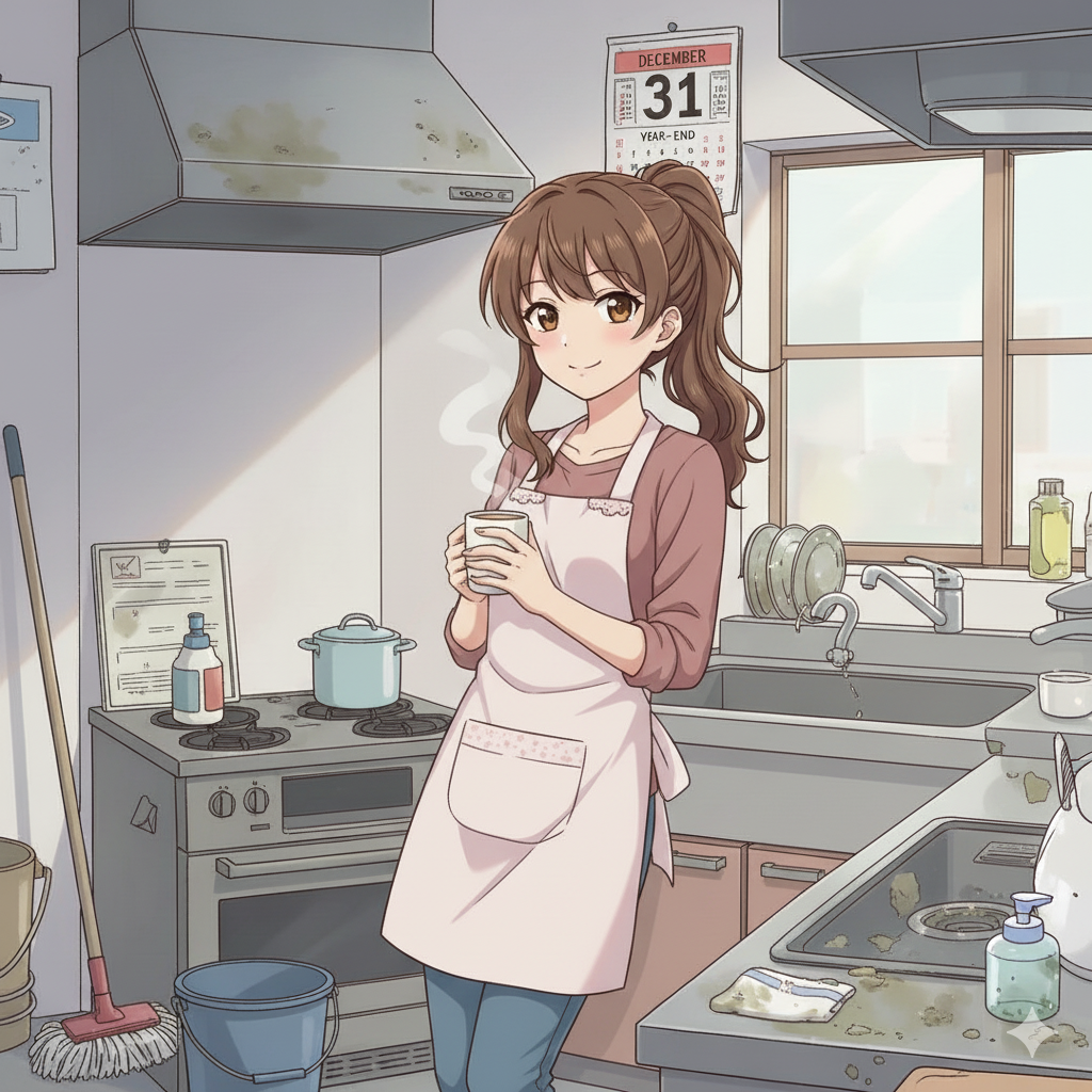 清掃の休憩