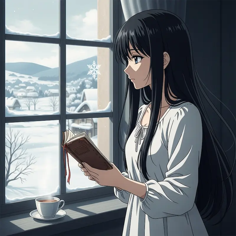 物思いにふける女性