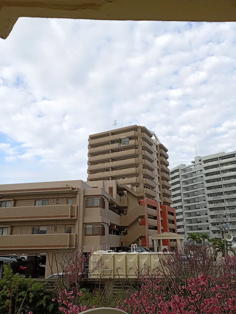 朝の風景曇り