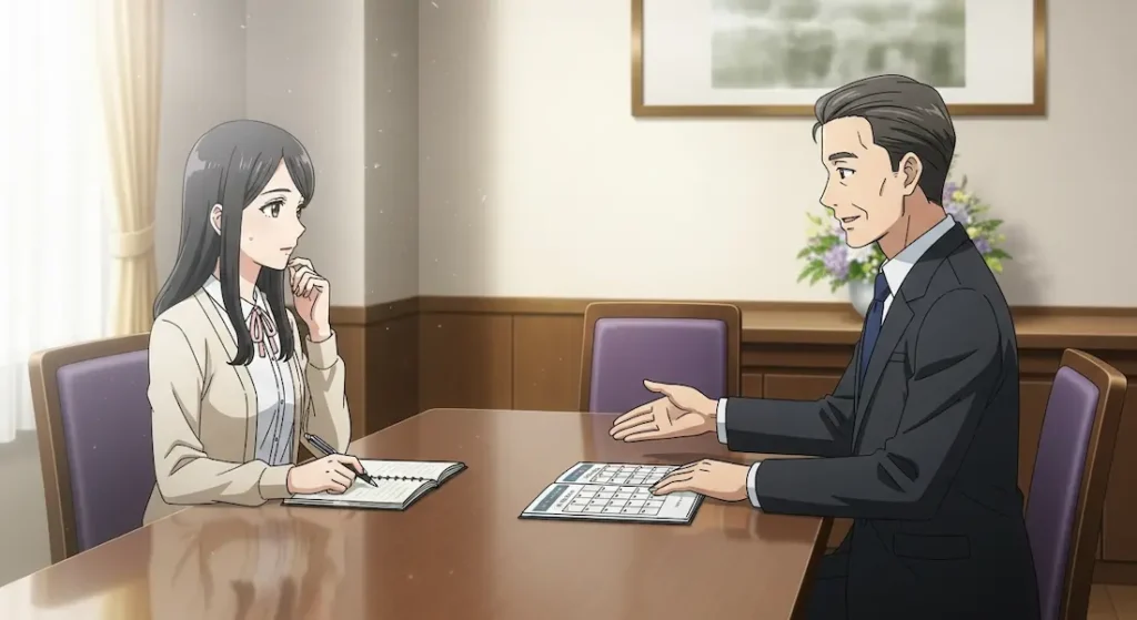 法事の打ち合わせ