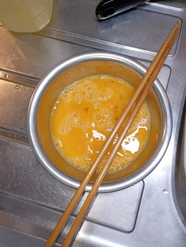だし巻き卵卵液