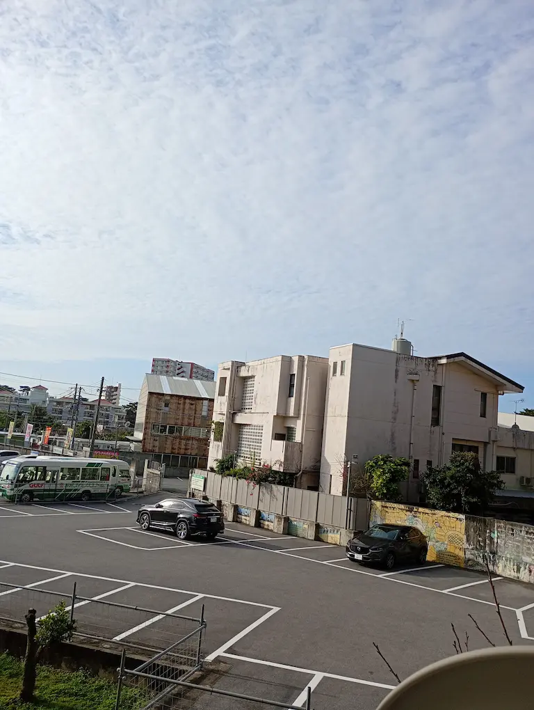 朝の風景天気が良いです