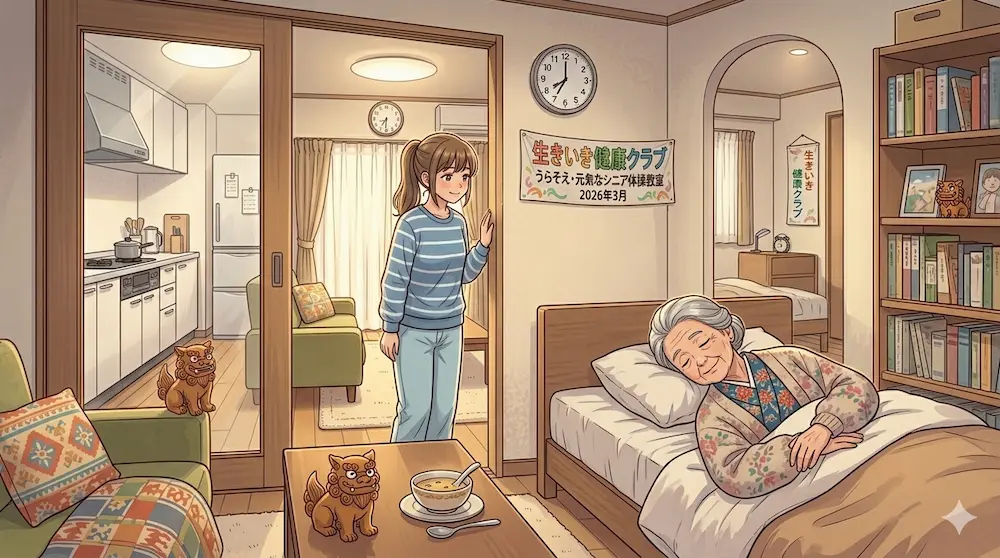 様子を見に来る
