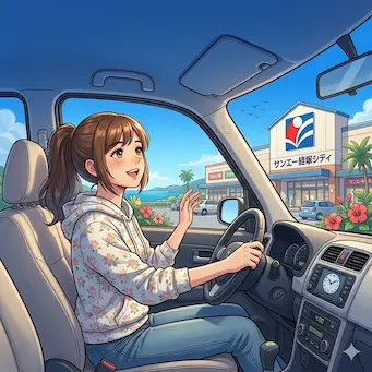 経塚サンエーに買い物