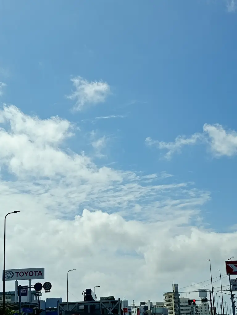 午後からの天気はれてきてます。3