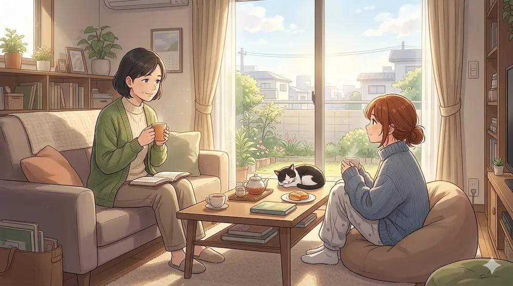 ゆっくりとした午前中を過ごす