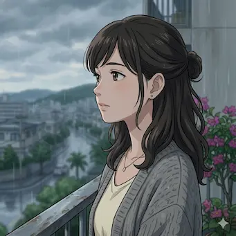 雨が降る様子