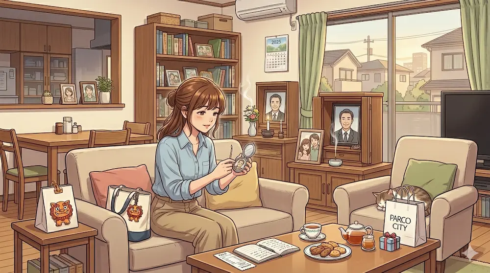 思い出を語る若い女性