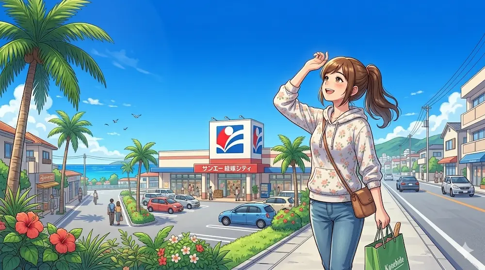 サンエーに買い物