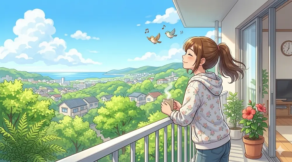 ベランダから見える風景