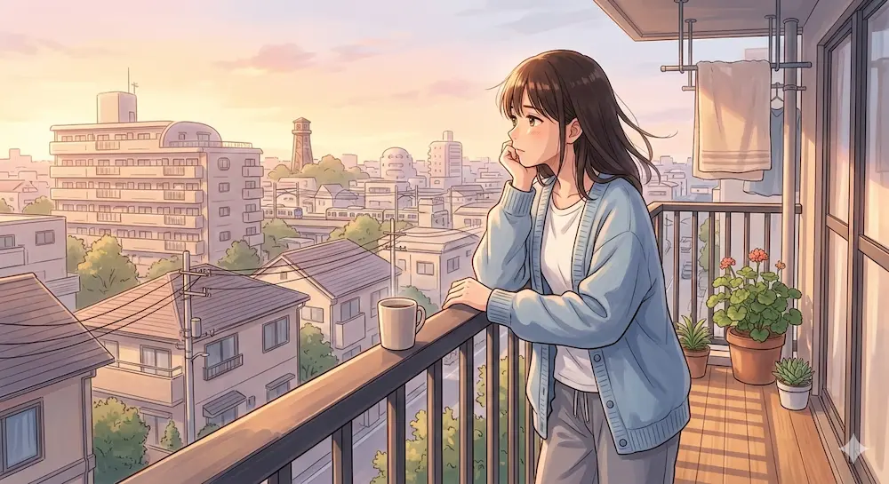 朝の風景を見ながら思う