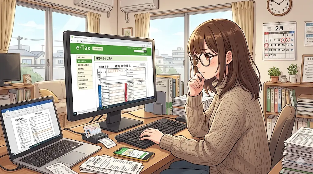 確定申告をする