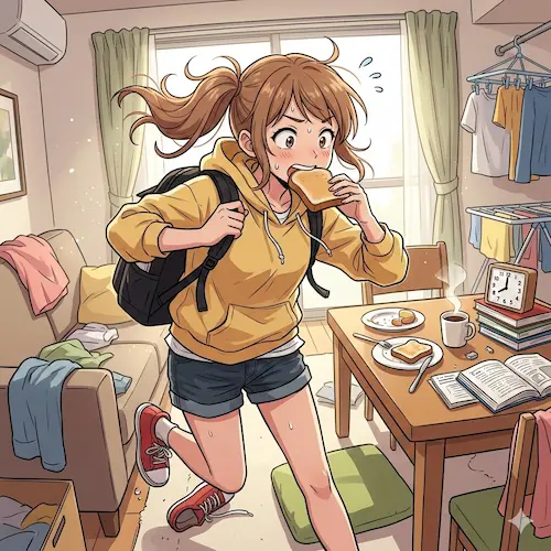 朝からバタバタ