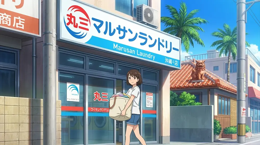 マルサンランドリーへ行く
