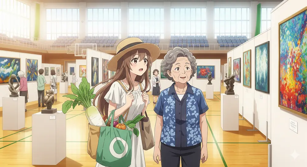 沖展へ行く