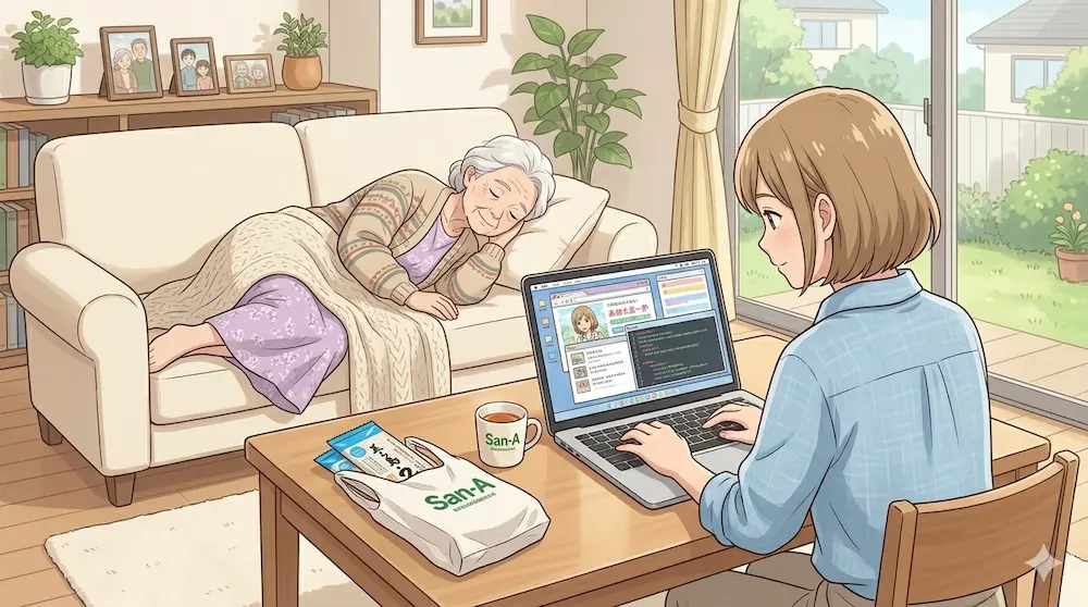 昼寝をする風景