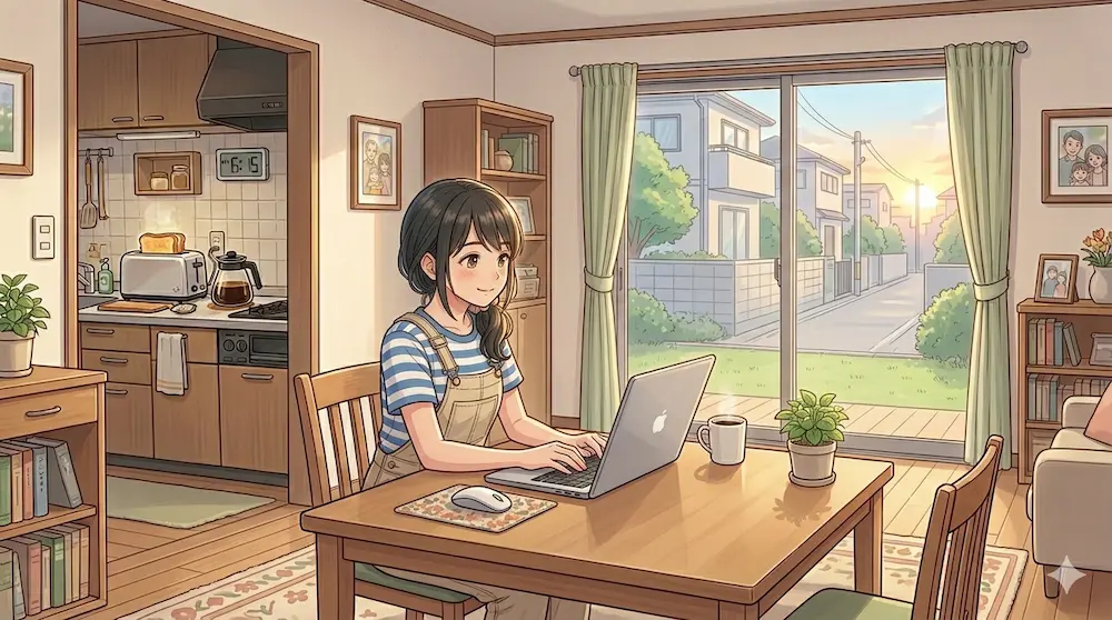 パソコンの作業