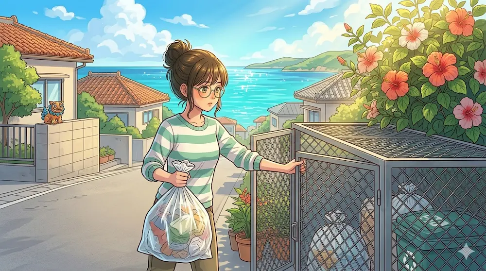 沖縄ゴミ出し
