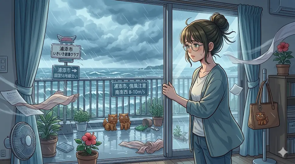 沖縄の朝の風景