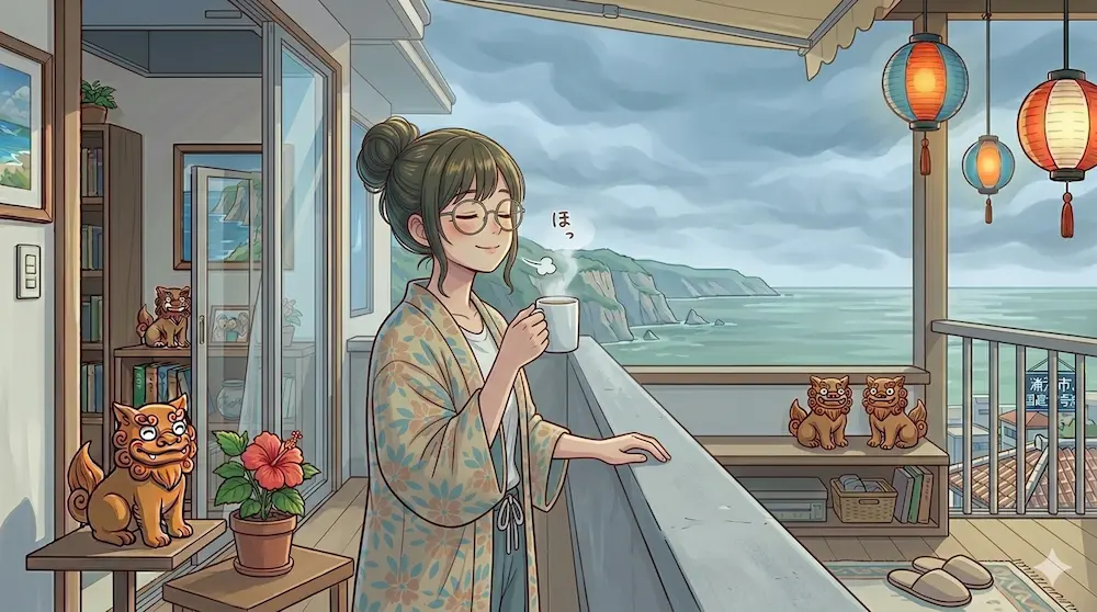 曇りですが良い天気な沖縄
