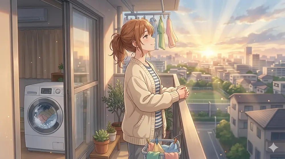 沖縄の朝の風景