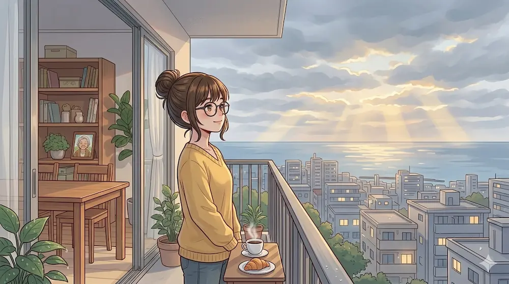 沖縄の曇り空