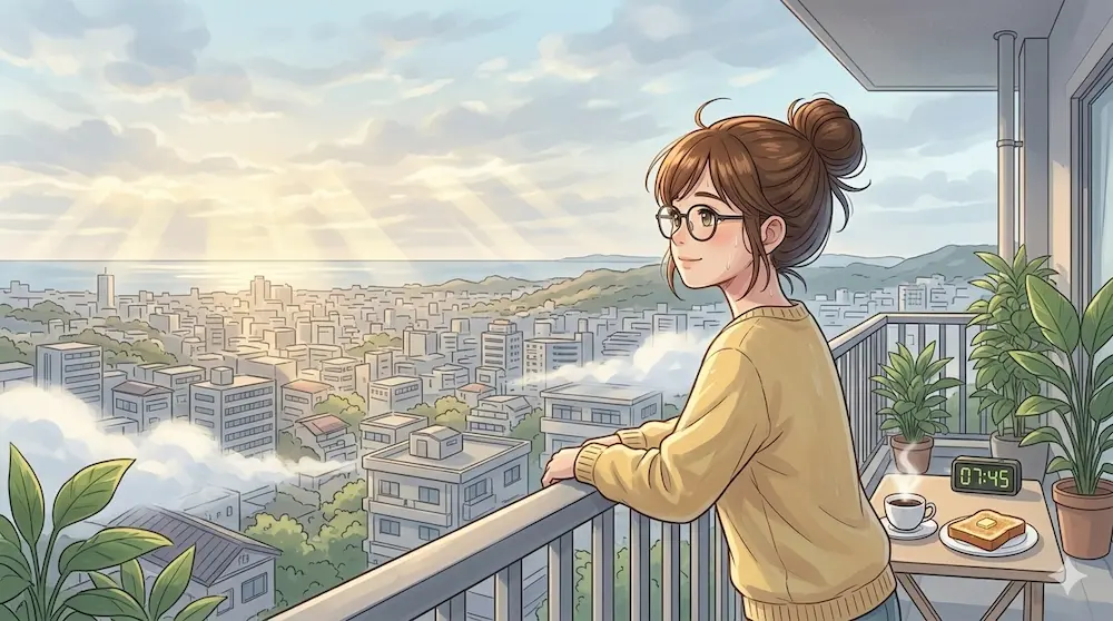 沖縄のベランダかrの風景