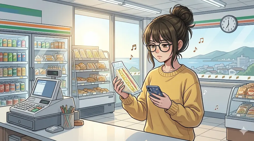 コンビニへ