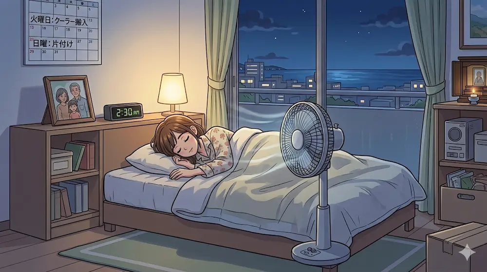 沖縄の夜の風景