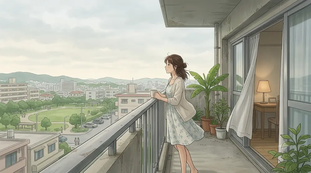 沖縄の朝の風景