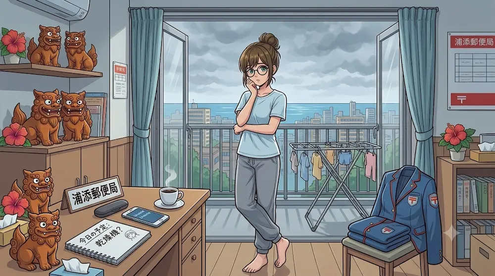 沖縄朝の風景