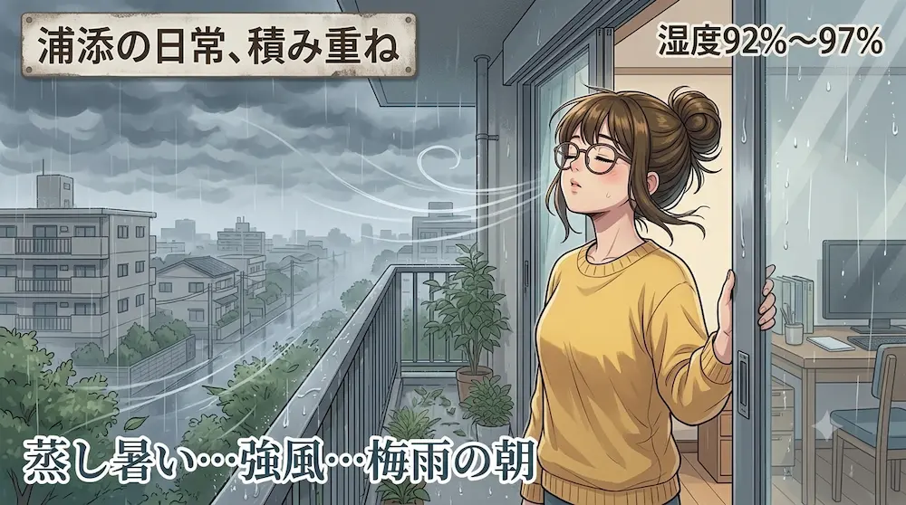 沖縄の朝の風景