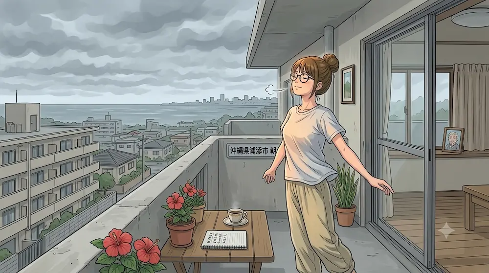沖縄の朝の空気