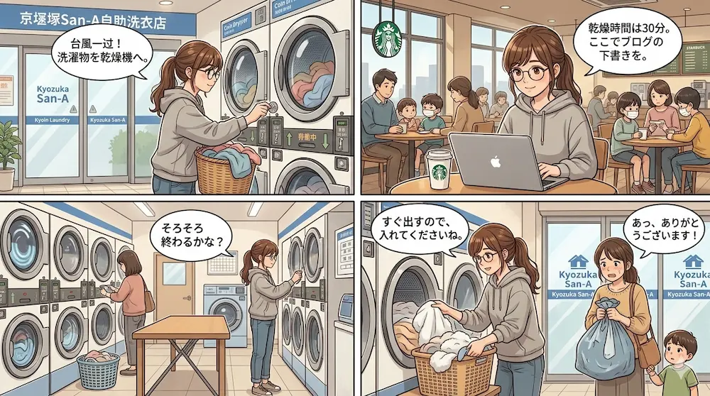 コインランドリーの出来事