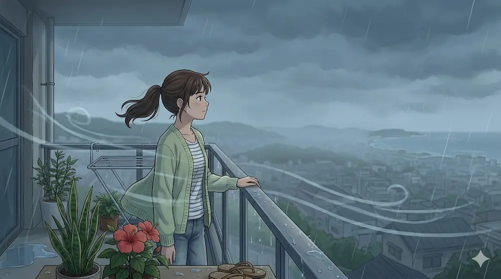 沖縄の朝の風景
