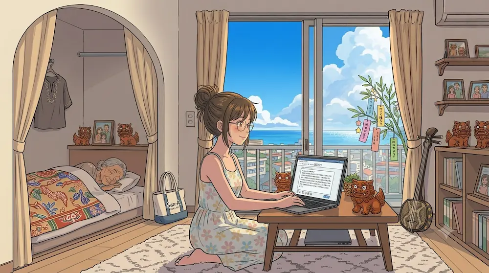 ブログを書きながら