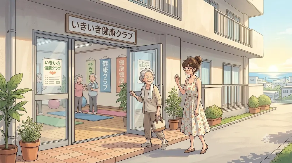 生きいき健康クラブ見送る