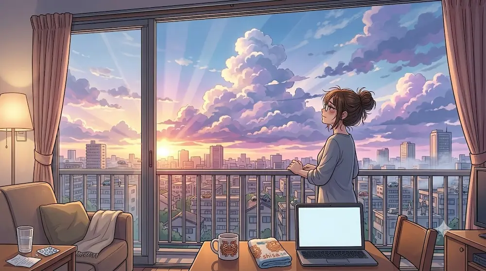 徹夜の朝